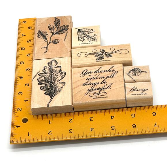Stampin' Up! Country Blessings Rubber Stamps Thanksgiving Thanks Grateful (7) - Picture 11 of 13